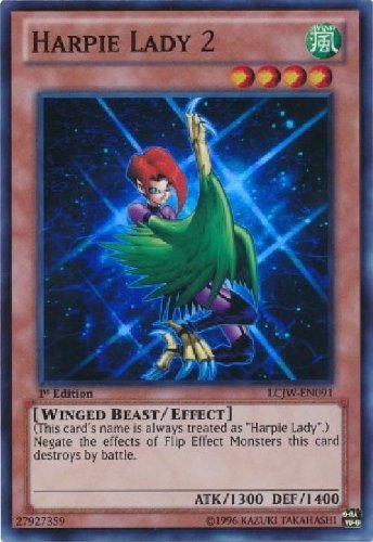 Amazon.com: YuGiOh Harpie Lady 2 super LCJW-EN091 : Toys & Games